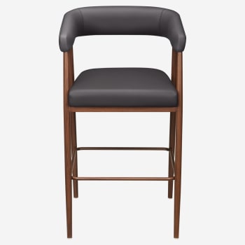 Mika Metal Bar Stool with Arms