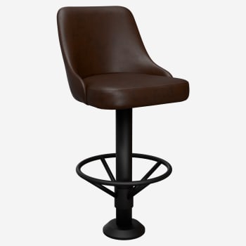 Premium Mauro Bucket Swivel Bolt Down Bar Stool