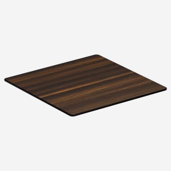 Dark Walnut Outdoor Resin Table Top with Phenolic Edge
