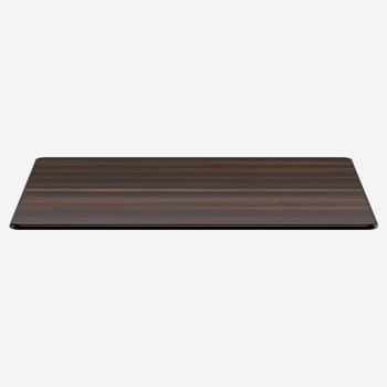 Dark Walnut Outdoor Resin Table Top with Phenolic Edge