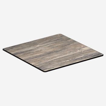 Reclaimed Walnut Heavy Duty Outdoor Resin Table Top with Phenolic Edge