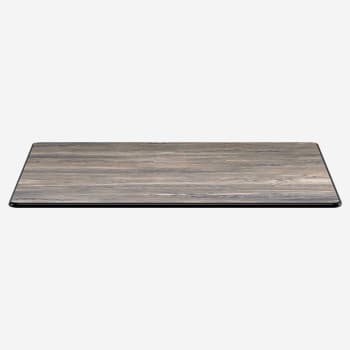 Reclaimed Walnut Heavy Duty Outdoor Resin Table Top with Phenolic Edge