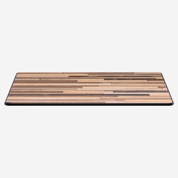Reclaimed Wood Heavy Duty Outdoor Resin Table Top with Phenolic Edge
