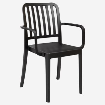 Miles Slat Back Outdoor Resin Armchair