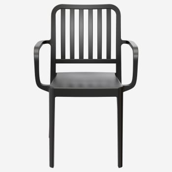 Miles Slat Back Outdoor Resin Armchair