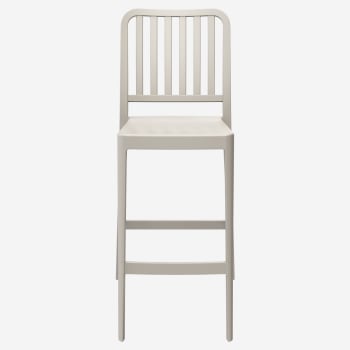 Miles Slat Back Outdoor Resin Bar Stool