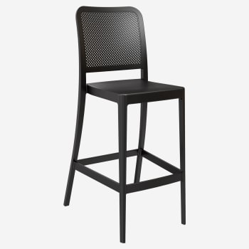 Rowan Perforated Outdoor Resin Bar Stool