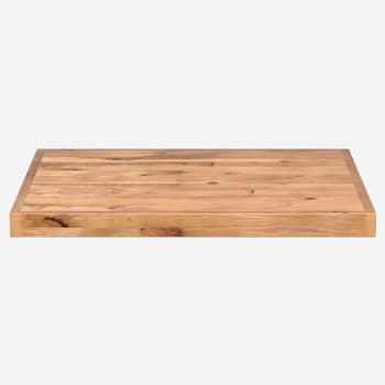 Industrial Series Reclaimed Look Wood Table Top with Drop Edge