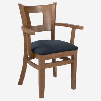 Premium US Made Duna Wood Chair With Arms
