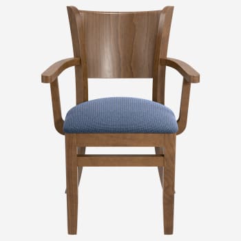 Tiffany Wood Restaurant Chair With Arms