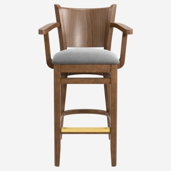 The Tiffany Wood Arm Bar Stool 