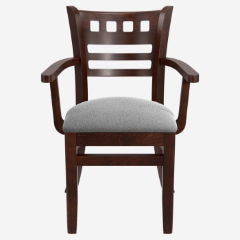 Premium US Made American Back Wood Chair with Arms 
