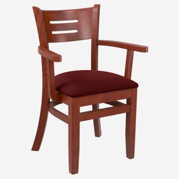 Premium US Made Henry Wood Chair with Arms 