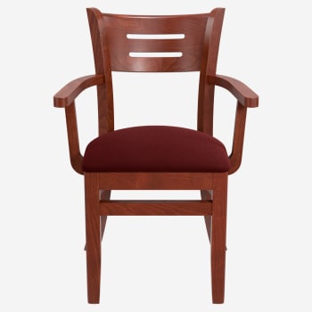 Premium US Made Henry Wood Chair with Arms 