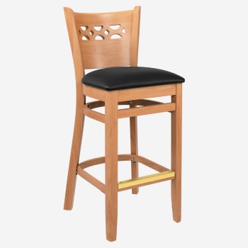 Premium US Made Leonardo Wood Bar Stool