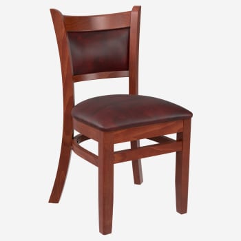 Premium Padded Back Wood Chair