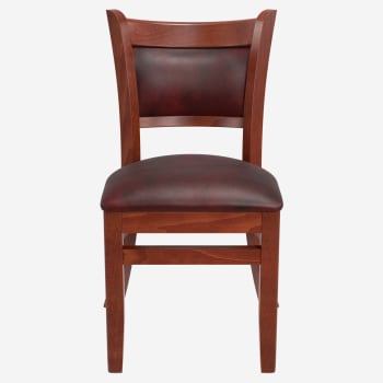 Premium Padded Back Wood Chair