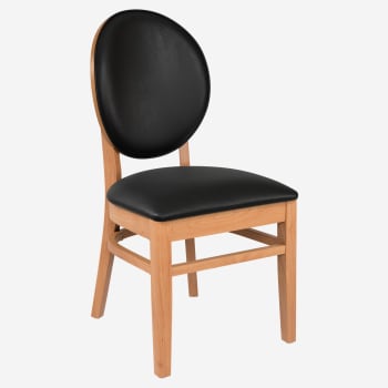 Premium Lorenzo Wood Chair with Padded Back
