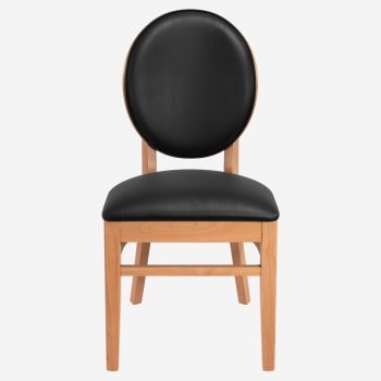 Premium Lorenzo Wood Chair with Padded Back