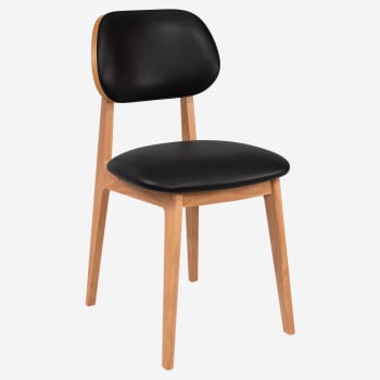 Gisselle Wood Chair with Padded Back Gisselle Wood Chair with Padded Back