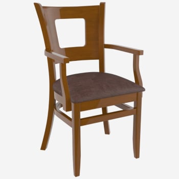 Premium US Made Duna Wood Chair With Arms