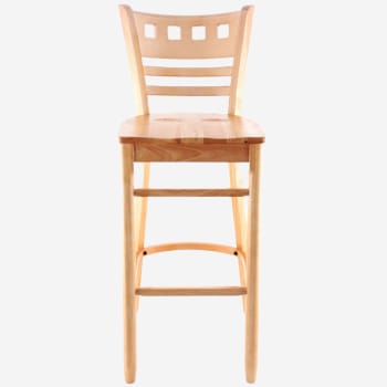 Premium US Made American Back Wood Bar Stool