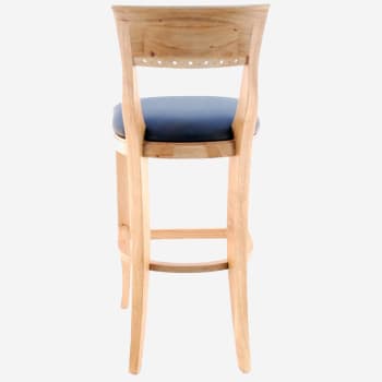 Premium US Made Biedermeier Wood Bar Stool