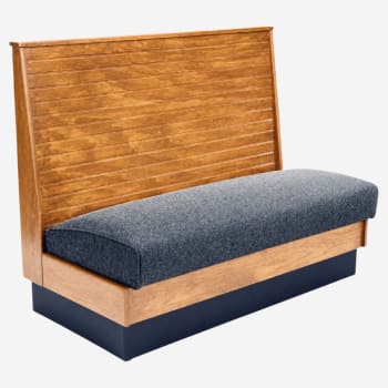 DH Style Wood Booth with Bead Board Back