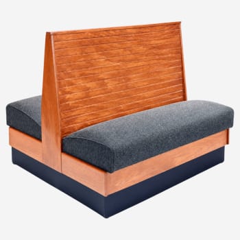 DH Style Wood Booth with Bead Board Back