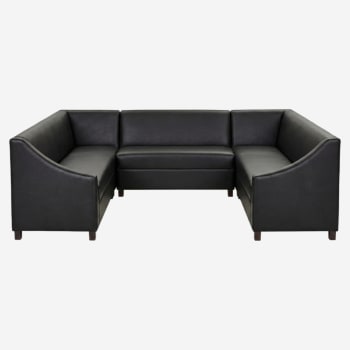 Hudson Moudlar Booth with Wood Legs