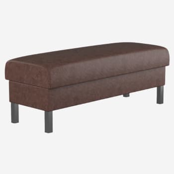 Plain Waiting Bench with Metal Legs