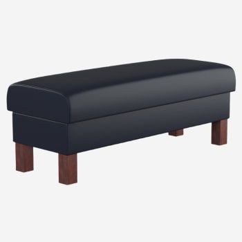 Plain Waiting Bench with Wood Legs