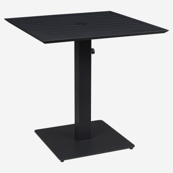 Ella Table Set in Black with Umbrella Base