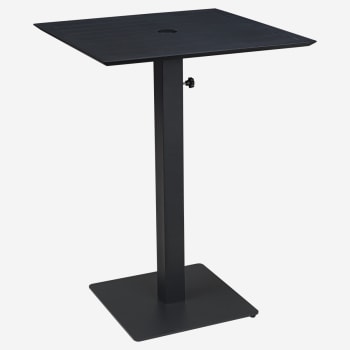 Ella Table Set in Black with Umbrella Base