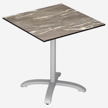 Heavy Duty Outdoor Resin Table With Phenolic Edge and Aluminum Base