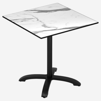 Heavy Duty Outdoor Resin Table With Phenolic Edge and Aluminum Base