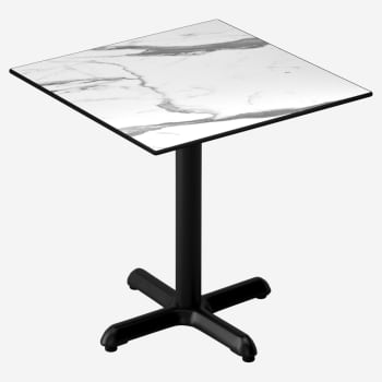 Heavy Duty Outdoor Resin Table With Phenolic Edge and Cast Iron Base