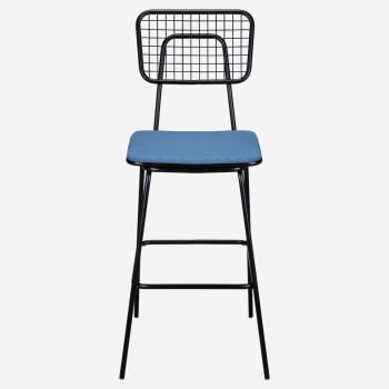 Black Ollie Outdoor Bar Stool