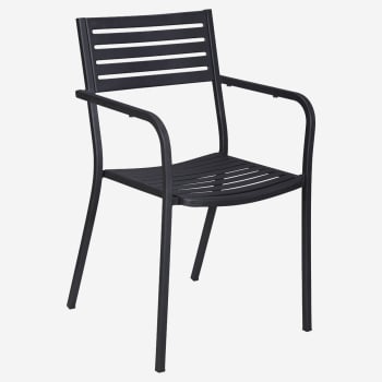 Ella Outdoor Armchair in Black