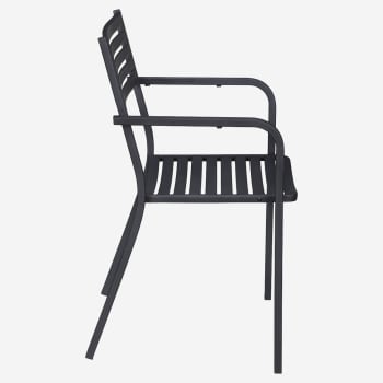 Ella Outdoor Armchair in Black