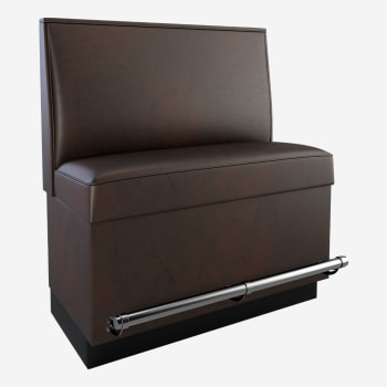 Plain Back Bar Height Restaurant Booth