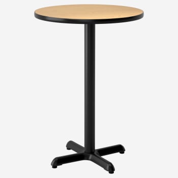 Laminate Reversible Bar Table Set in Oak/Walnut