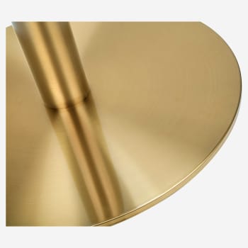 Brushed Gold Round Indoor / Outdoor Table Base - Standard Height