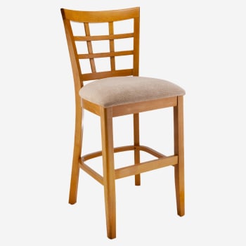 Premium US Made Window Back Wood Counter Stool