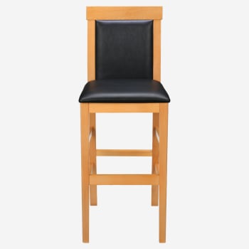 Premium Irving Upholstered Wood Bar Stool