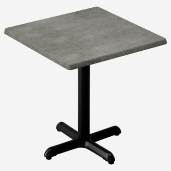 Heavy Duty Resin Restaurant Table with Cast Iron Base 