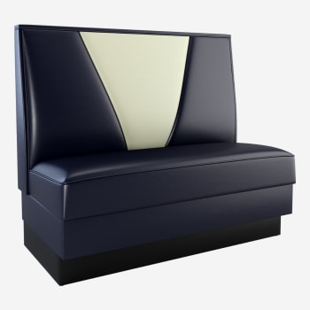 V-Shape Back Booth