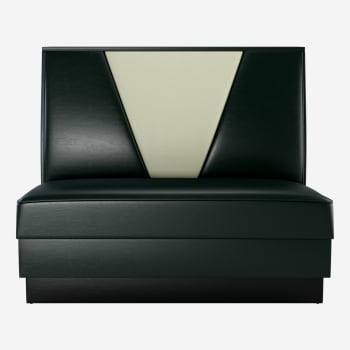 V-Shape Back Booth