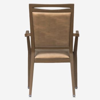 Agnes Padded Aluminum Arm Chair