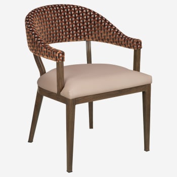 Valro Curved-Back Aluminum Chair